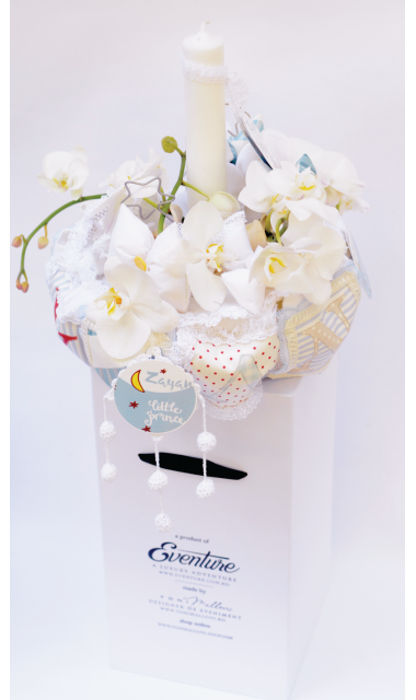 Lumanare de botez cu Micul Print pentru baieti, 65x4 cm, The little Prince 8